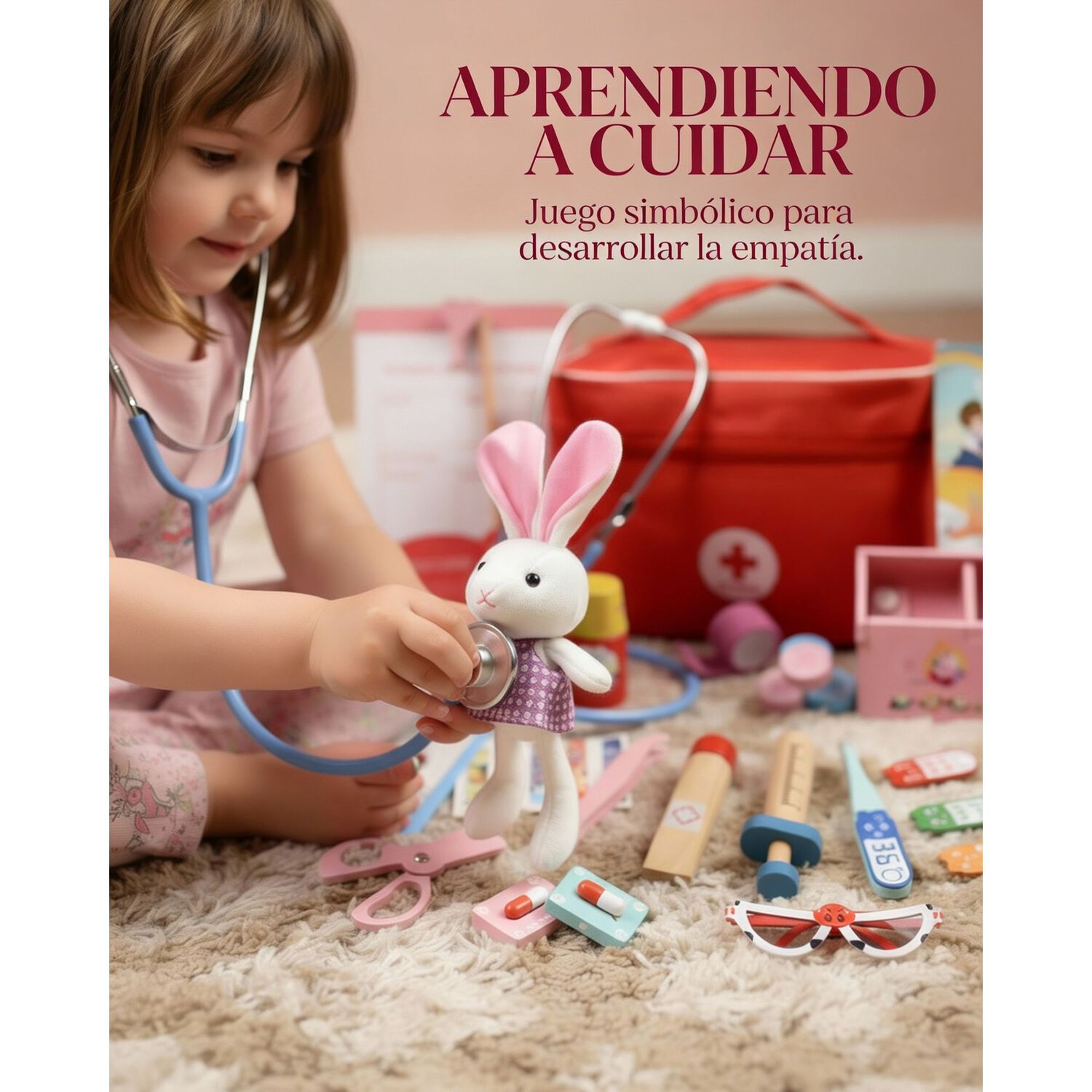 Set Juego De Roles Doctor- Dentista Juego Madera Ni&ntilde;os image number 4.0