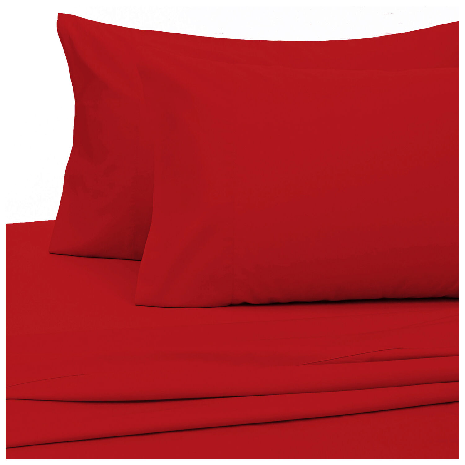 Sabana Unicolor Arthome 1 Plaza Color Rojo 144 Hilos image number 1.0