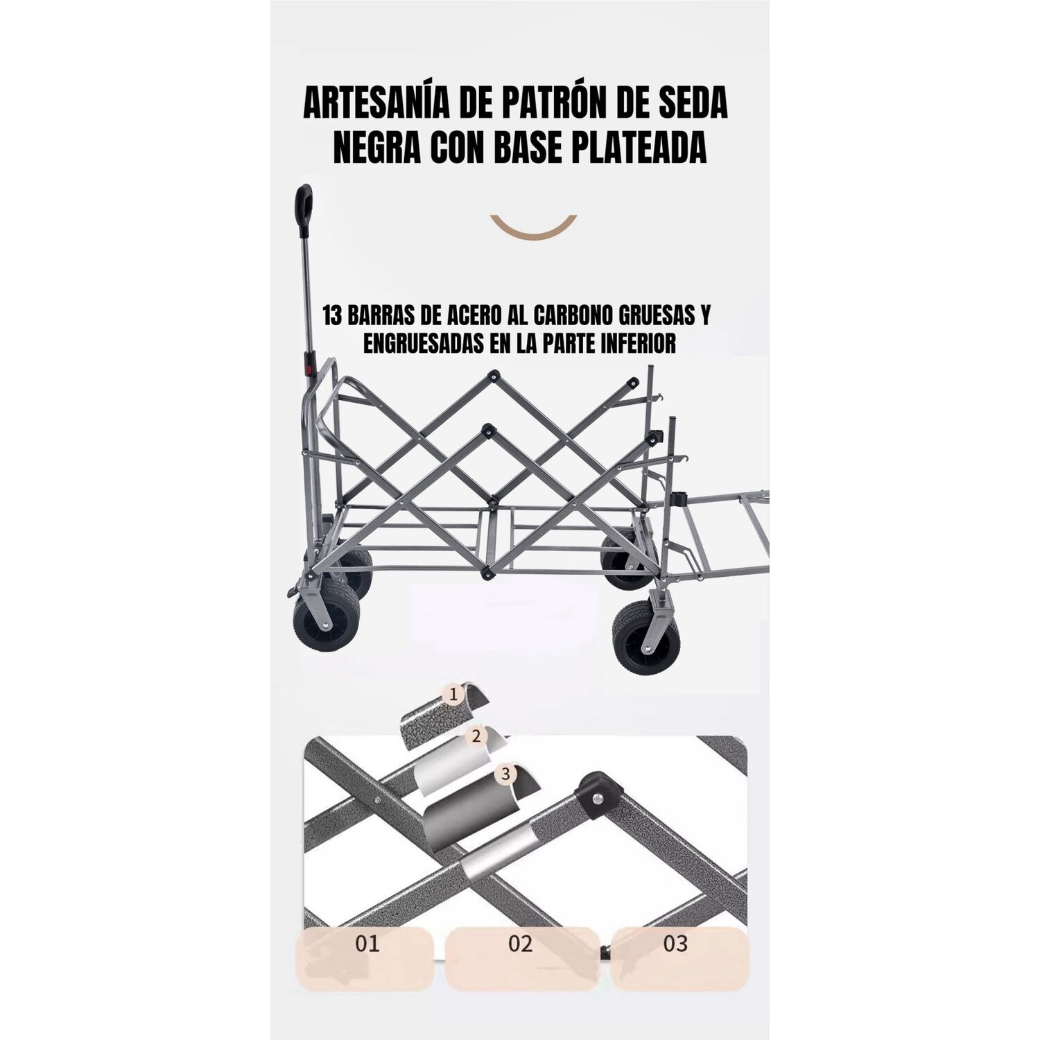 Carro Camping Expandible Con Mesa Multifuncional Mule image number 14.0