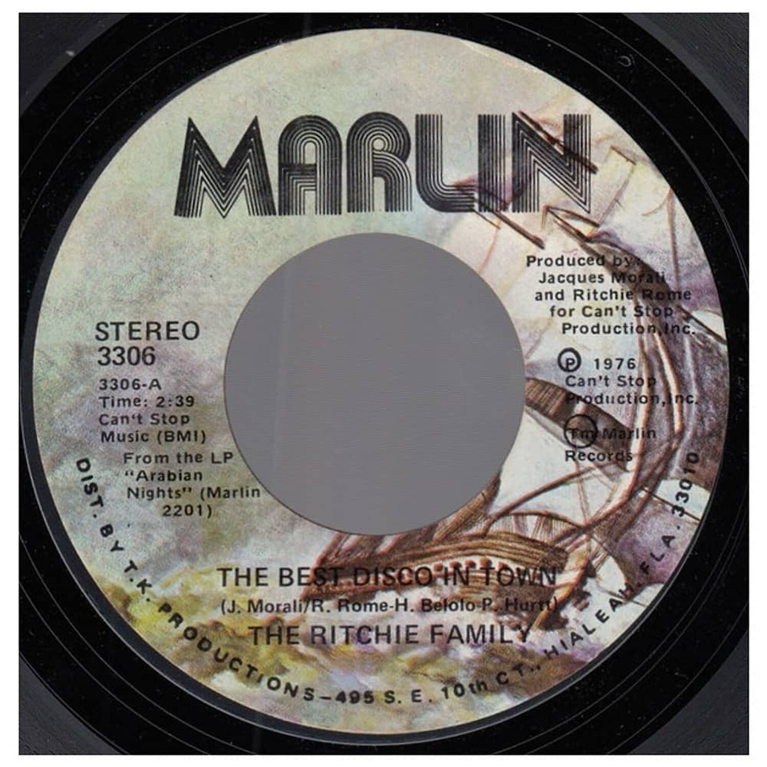 Ritchie Family - The Best Disco In Town | 7" Single Vinilo Usado image number 0.0