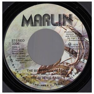 Ritchie Family - The Best Disco In Town | 7" Single Vinilo Usado