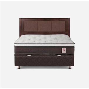 Cama Ba&uacute;l Rosen New Style 6 / 2 Plazas / Base Normal + Respaldo