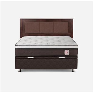 Cama Baúl Rosen New Style 6 / 2 Plazas / Base Normal + Respaldo