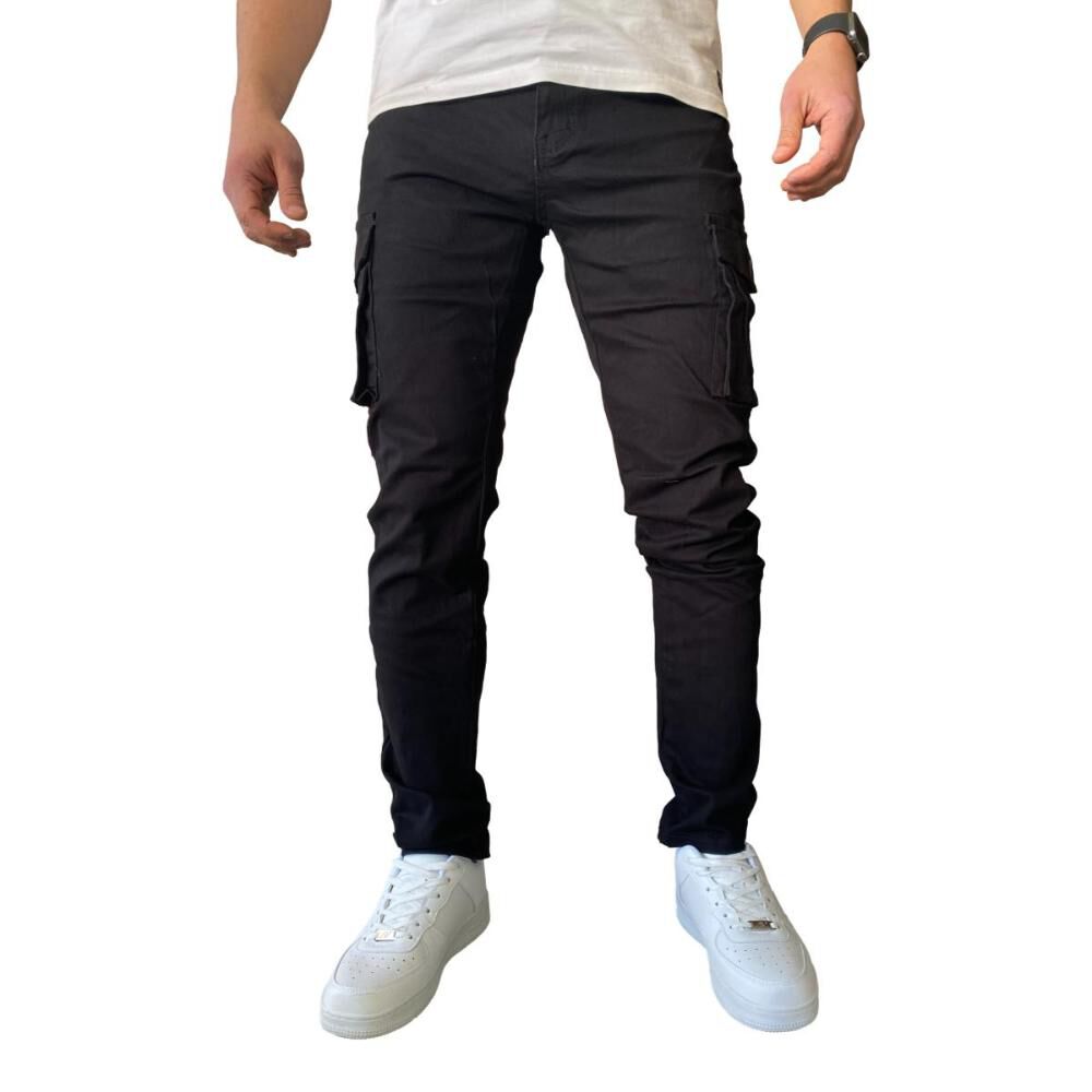 Pantalón Cargo Slim Fit Mosaico Tela Elasticada image number 0.0