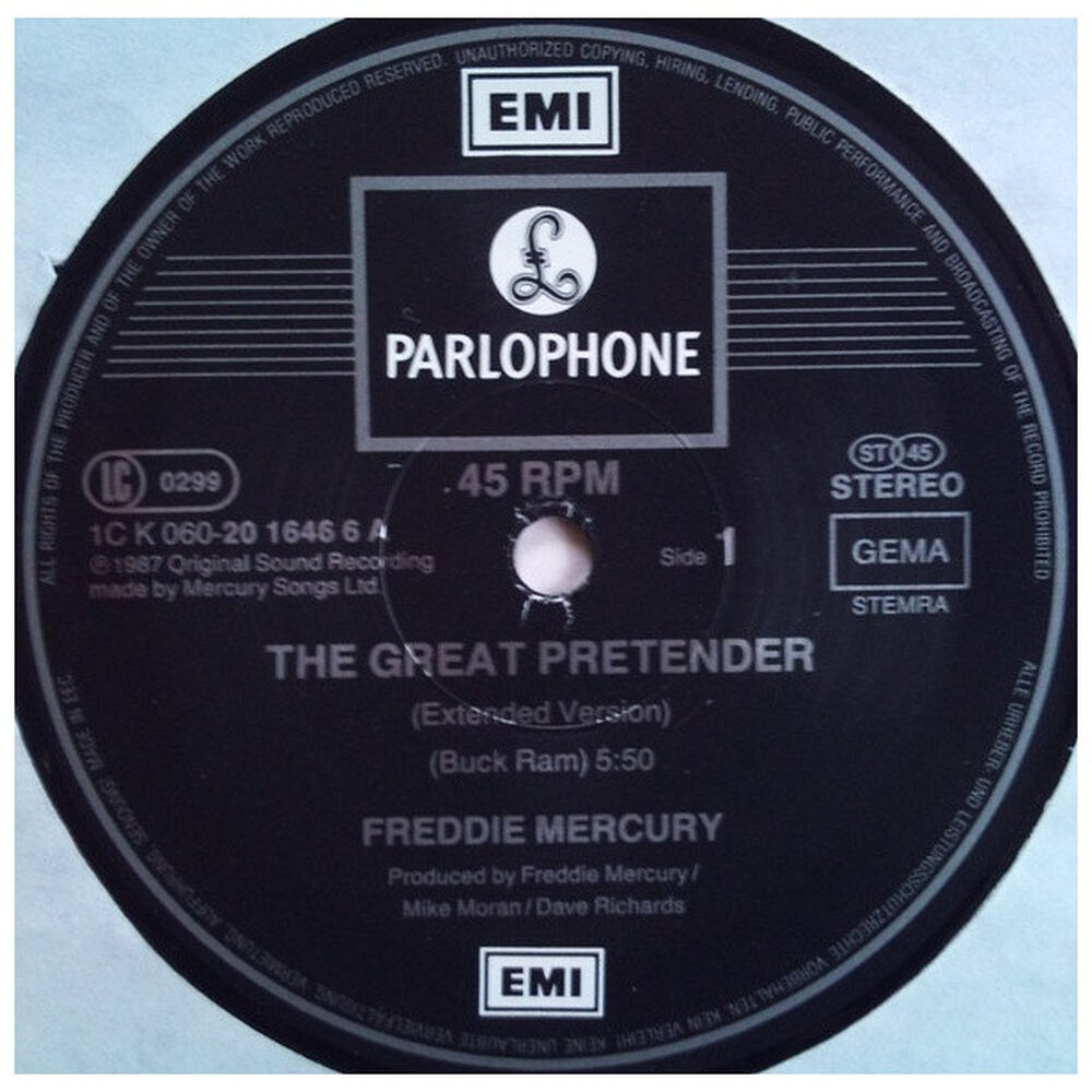 Freddie Mercury - The Great Pretender | 12" Maxi Single Usado image number 2.0