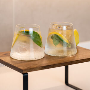 Set 2 Vasos De Vidrio Estilo Japonés 320 Ml Simplit