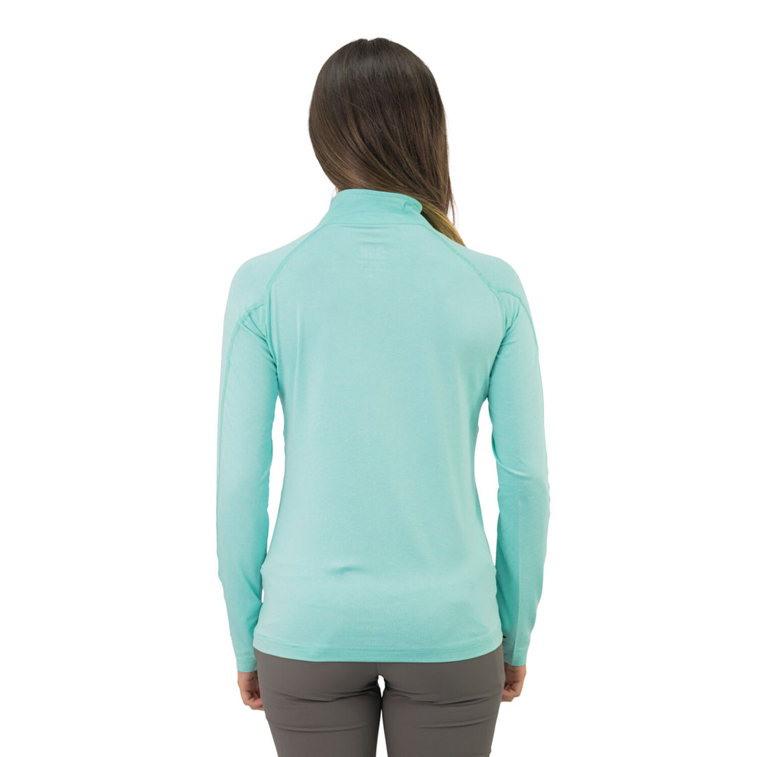 Polera Dry Fit Hw Spx Manga Larga Mujer Aqua image number 3.0