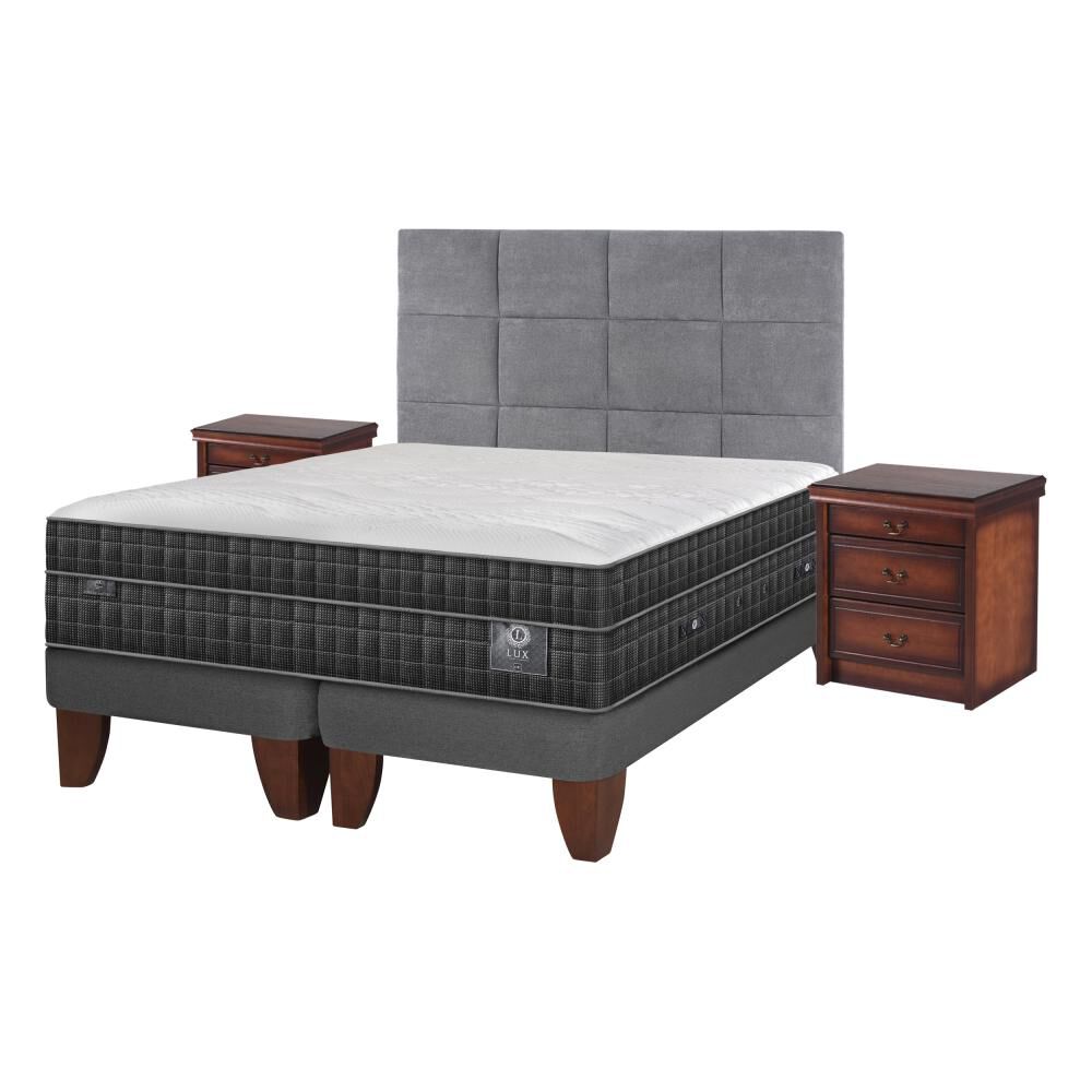 Cama Europea Cic Lux / Super King / Base Dividida  + Set De Maderas image number 1.0