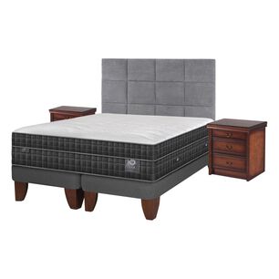 Cama Europea Cic Lux / Super King / Base Dividida  + Set De Maderas