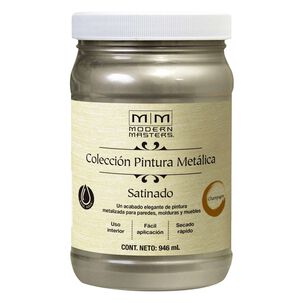 Pintura Base Agua Metálica Satinada 946ml Champagne - Modern Masters