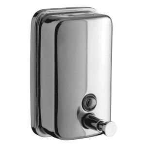 Dispensador Jabón Líquido Acero Inoxidable 500ml Plateado