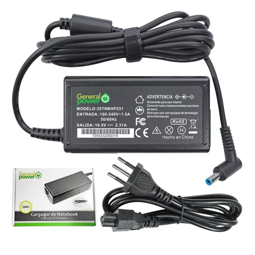 Cargador Ultrabook Alternativo Compatible Hp 19.5v - 2.31a image number 0.0