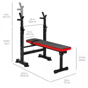 Press Banca Abdominal Reclinable Para Pesas Con Rack L