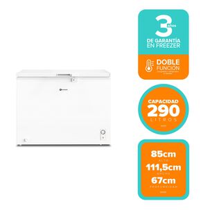Freezer Dual M300d Blanco 290l Horizontal Dual Mademsa