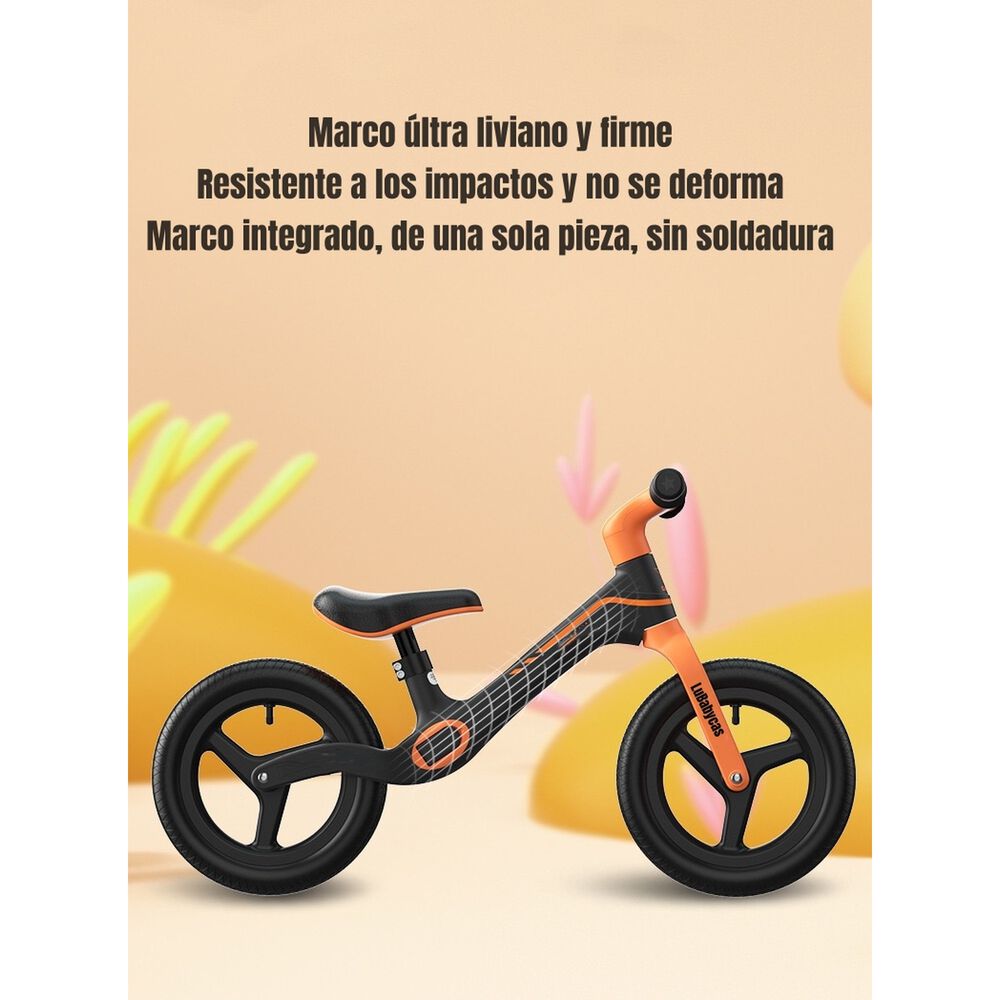 Bicicleta De Equilibrio 2-6 A&ntilde;os Aro 12 Lubabycas Naranja image number 1.0