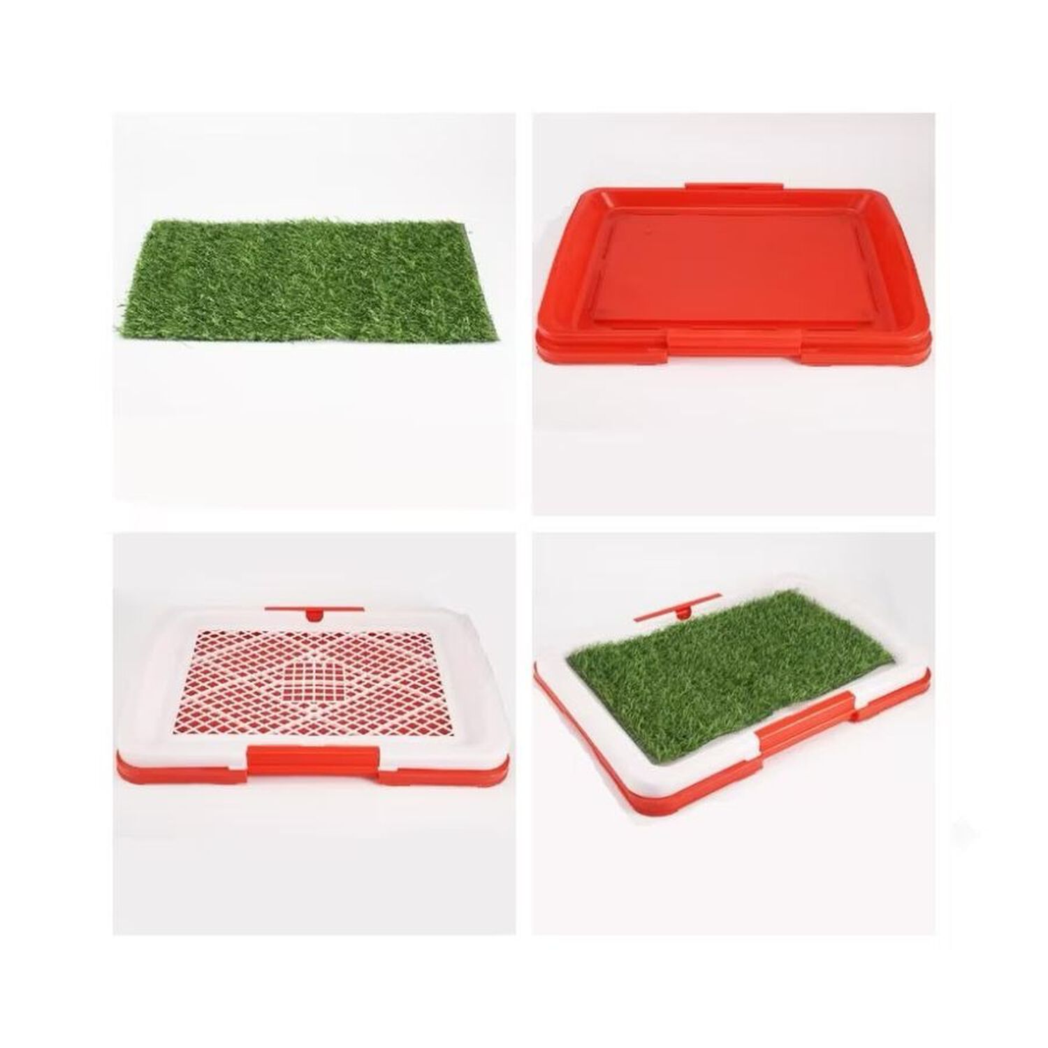 Ba&ntilde;o Ecol&oacute;gico Para Perros C&eacute;sped Sint&eacute;tico Con Bandeja Grande Talla L image number 4.0