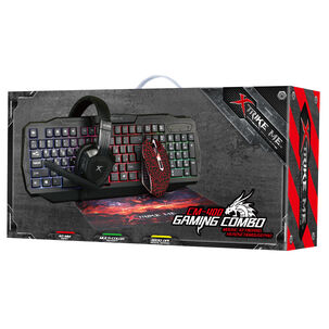 Kit Teclado, Mouse, Audifono Y Mousepad Gaming Xtrike Me I373kitmtm400