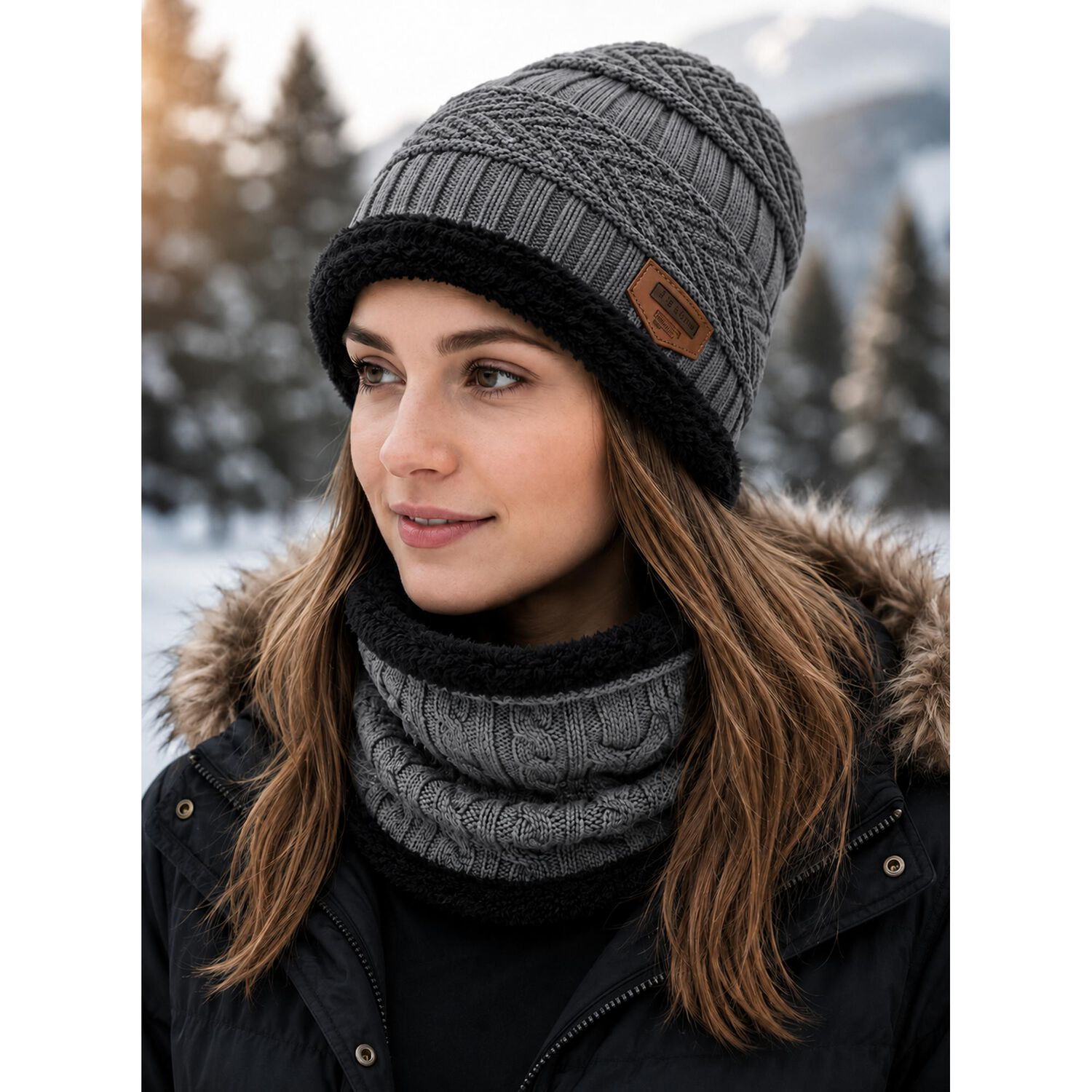 Pack Gorro Y Cuello Polar + Guatero Invierno Unisex image number 13.0