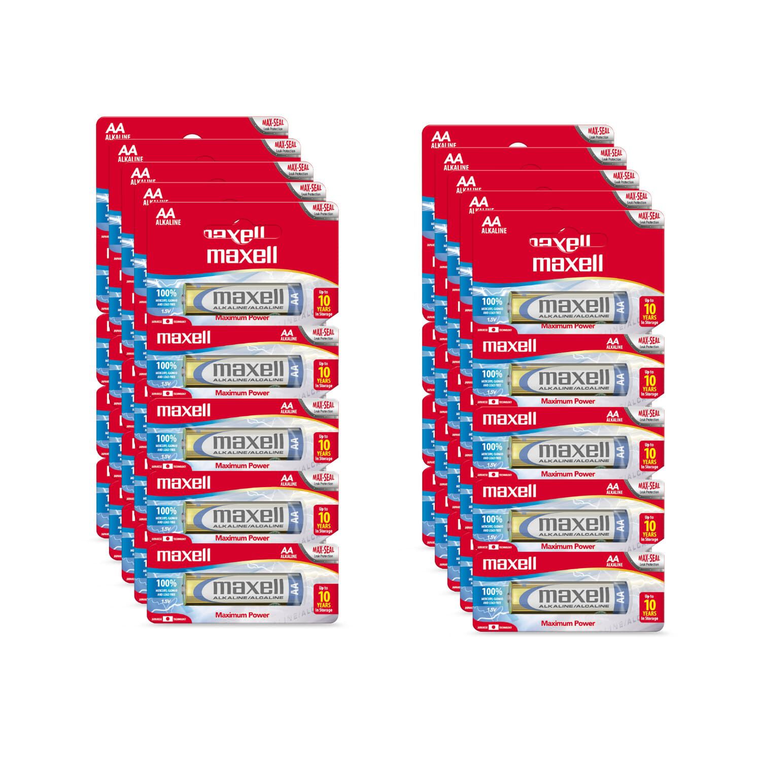 Pack 50 Pilas Alcalinas Maxell Tama&ntilde;o Aa image number 0.0