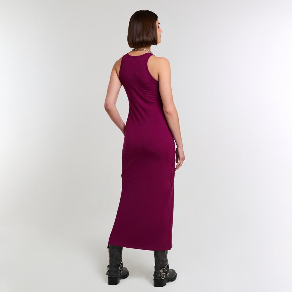 Vestido Jersey Largo Sin Mangas Cuello Redondo Mujer Rolly Go image number 3.0