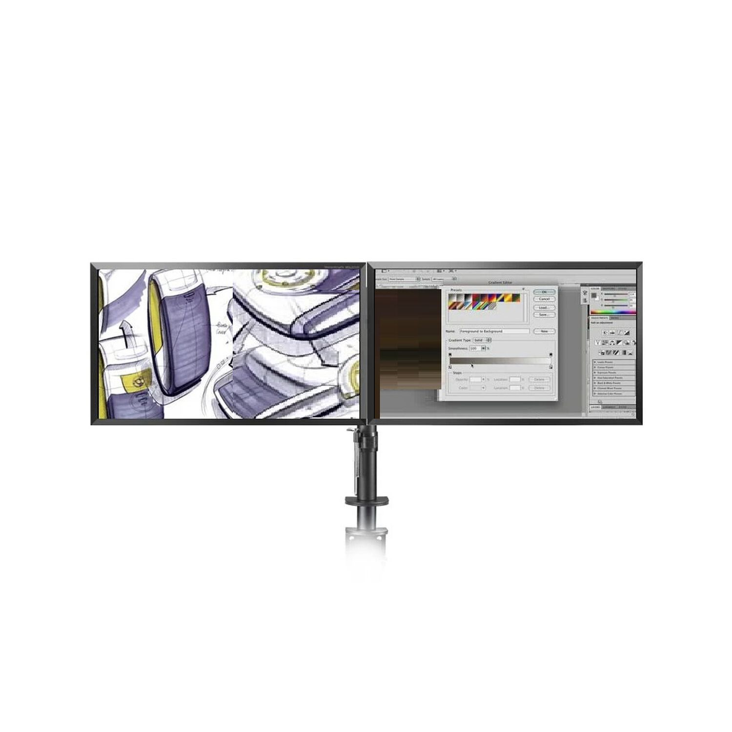 Soporte De Monitor Para 2 Pantallas Hasta 32" Reforzado image number 1.0