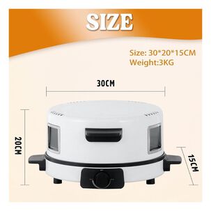 M&aacute;quina Para Hacer Crepas Y Pizzas 4 En 1 Sutai 35cm