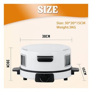 M&aacute;quina Para Hacer Crepas Y Pizzas 4 En 1 Sutai 35cm