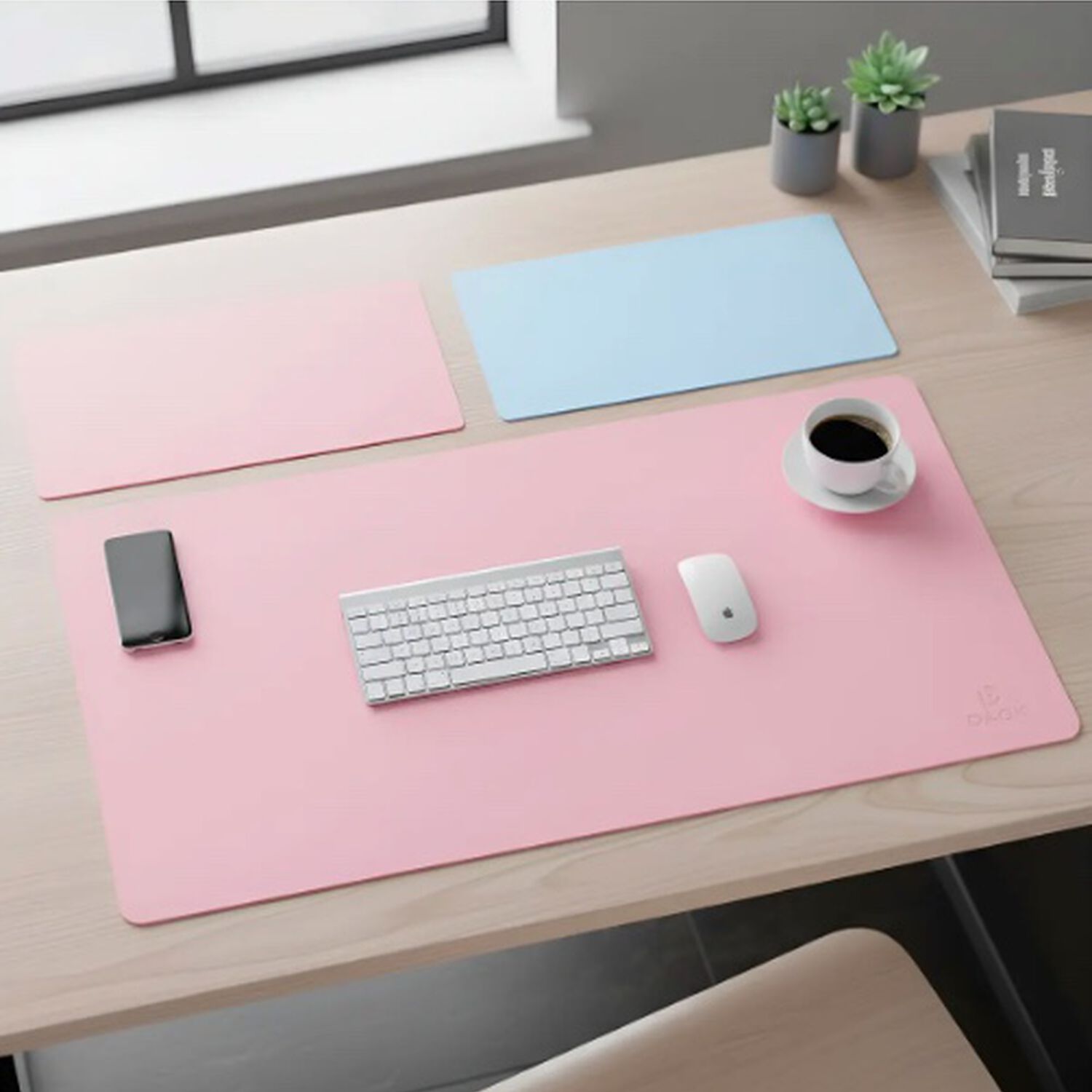 Alfombrilla Mousepad De Cuero Rosado image number 1.0