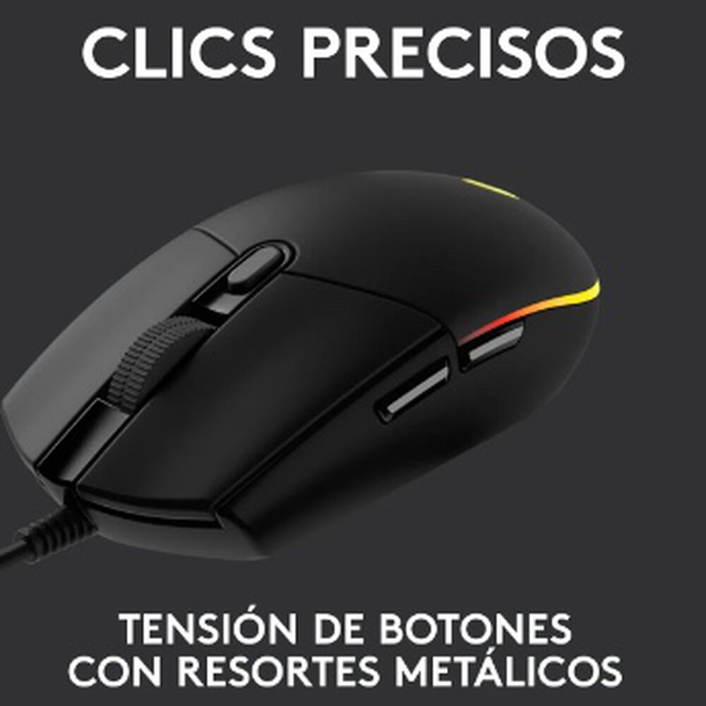Mouse Gamer Logitech New G203 Lightsync Rgb Color Negro image number 4.0