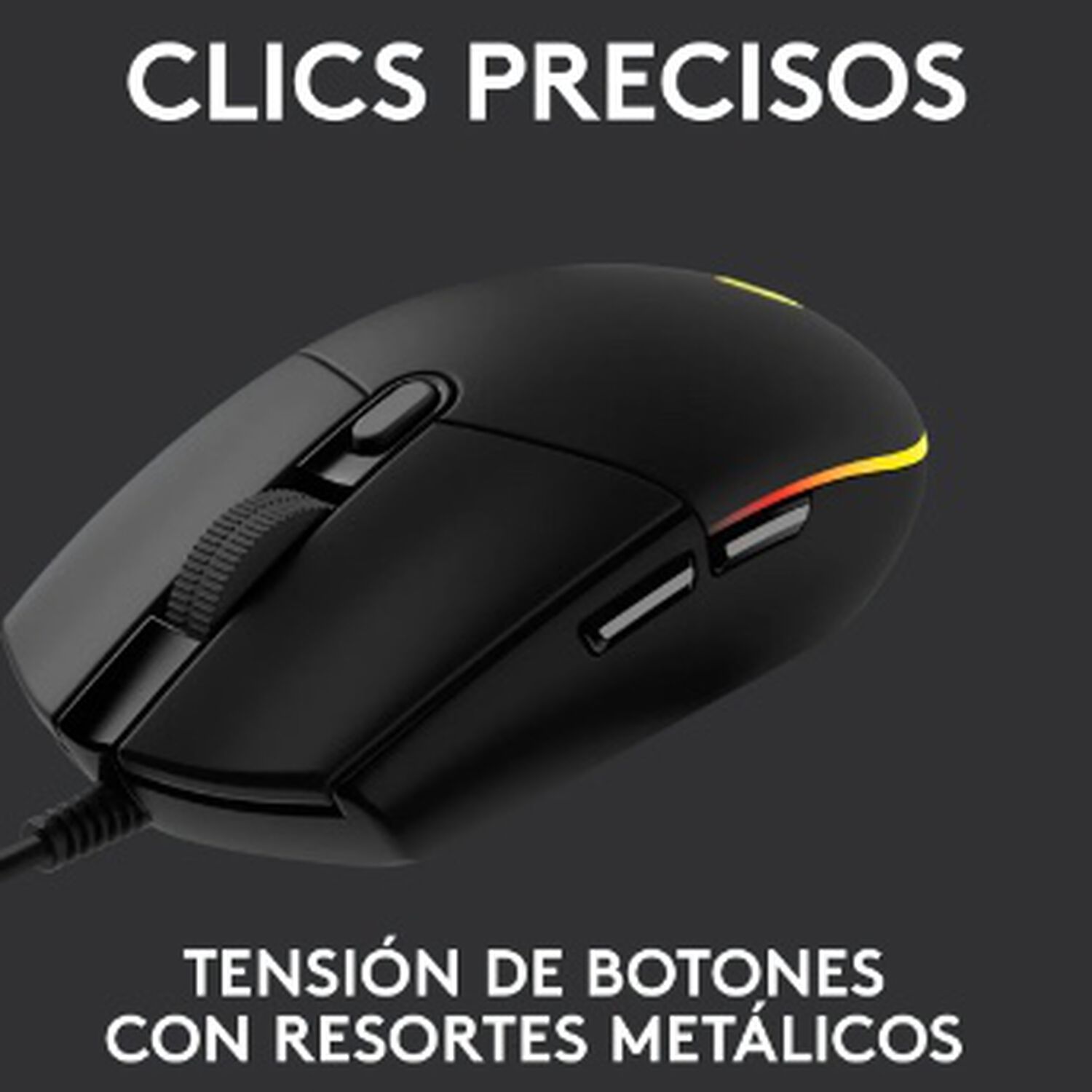 Mouse Gamer Logitech New G203 Lightsync Rgb Color Negro image number 4.0