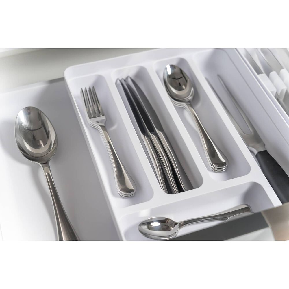 Organizador Cubiertos Extensibles Logic Blanco image number 1.0