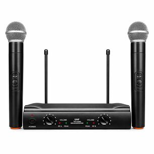 Kit De Micr&oacute;fonos Inal&aacute;mbricos Uhf Profesionales Wu-828 Hd