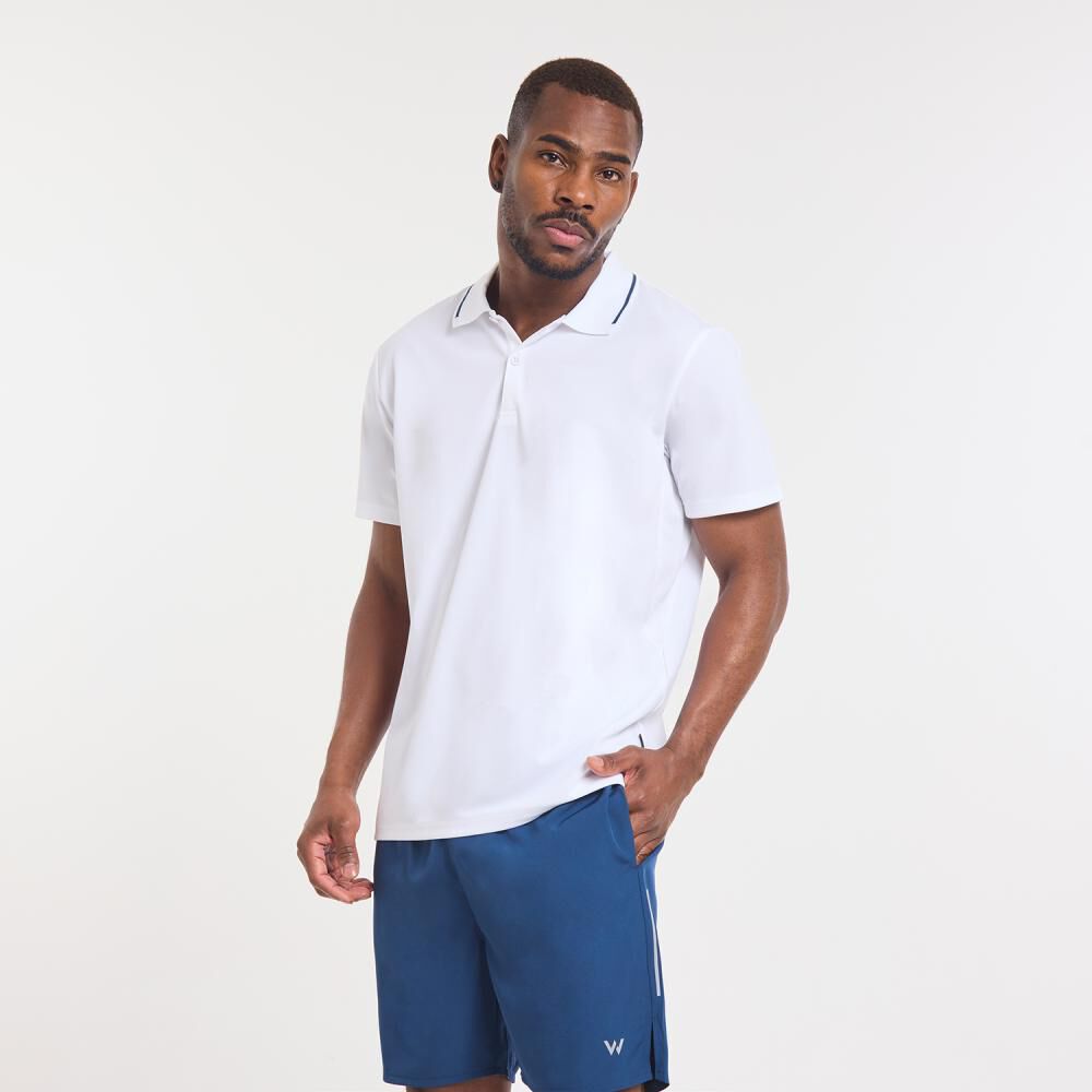 Polera Deportiva Manga Corta Cuello Polo Hombre Wetland image number 2.0