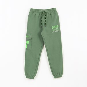 Pantal&oacute;n De Buzo Ni&ntilde;o Cargo Verde Minecraft