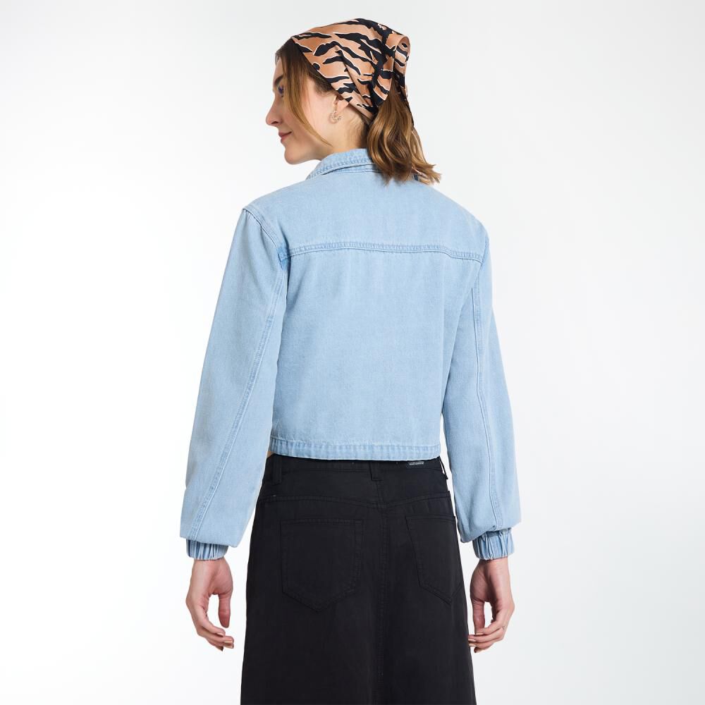 Chaqueta Crop Cargo Cuello Alto Mujer Freedom image number 3.0