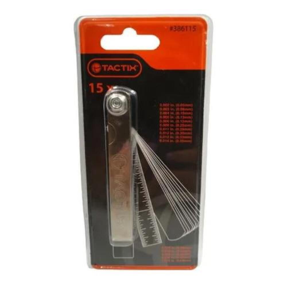 Feeler (galga) 15 Hojas Milimétrico Tactix image number 2.0