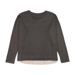Sweater Liso Aplicación Strass Manga Larga Cuello Redondo Mujer Geeps