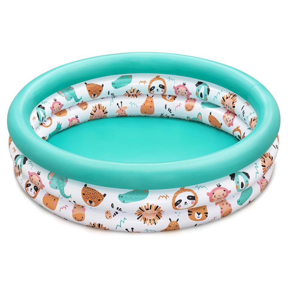 Piscina Infantil Inflable Bestway Triple Ring Safari Pals De 1,02 M X 25 Cm image number 0.0