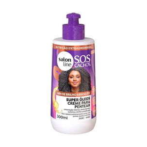 Crema De Peinar Super Oleos Nutritivo 300ml Salon Line