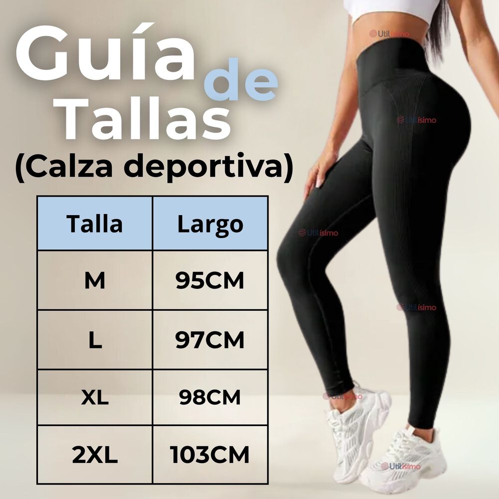 Calza Leggings Push Up Cintura Alta Polar Deportiva Premium Surtido Mujer image number 2.0