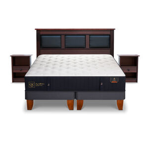 Cama Europa Cic Premium / King / Base Dividida + Set de Maderas Argos