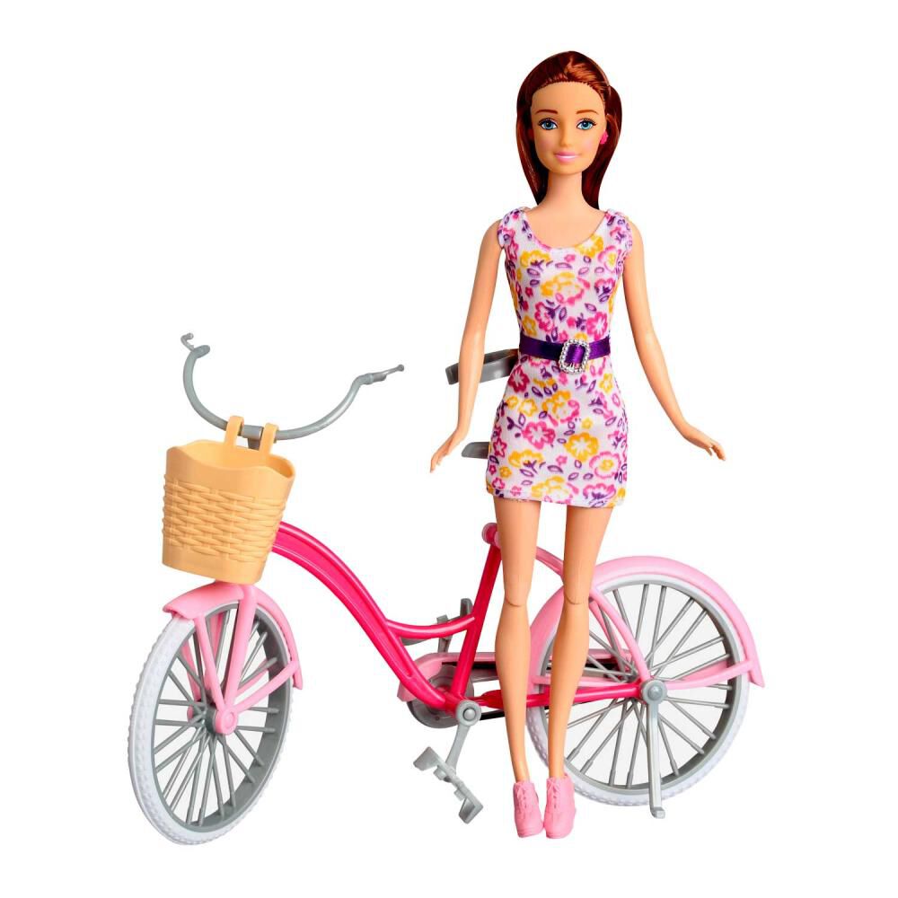Muñeca Hitoys Fashion Doll Con Bicicleta image number 2.0