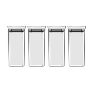 Conjunto Especieros Herm&eacute;ticos Block 4 Piezas (0,340l) Transparente