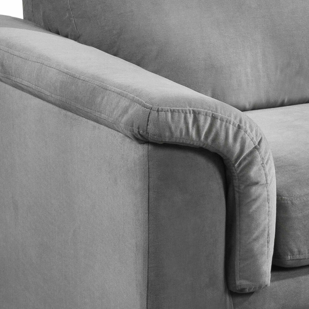 Living Ancona 3-2 Tela Velvet Gris image number 2.0