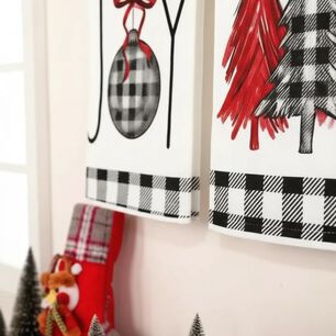 Set 2 Pa&ntilde;os De Cocina Navide&ntilde;os 45 70 Cm Christmas Joy R