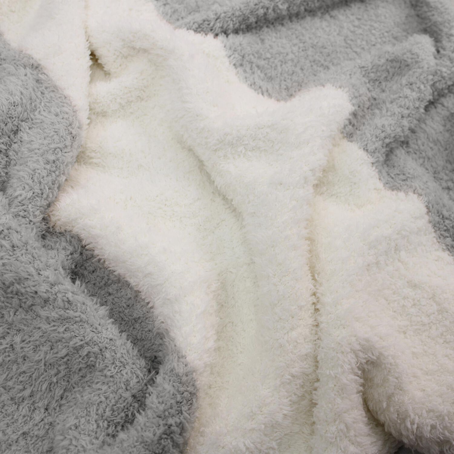 Manta De Franela Nautica 127x152 Fluffy Cama Sof&aacute; Suavidad Superior Gris image number 1.0