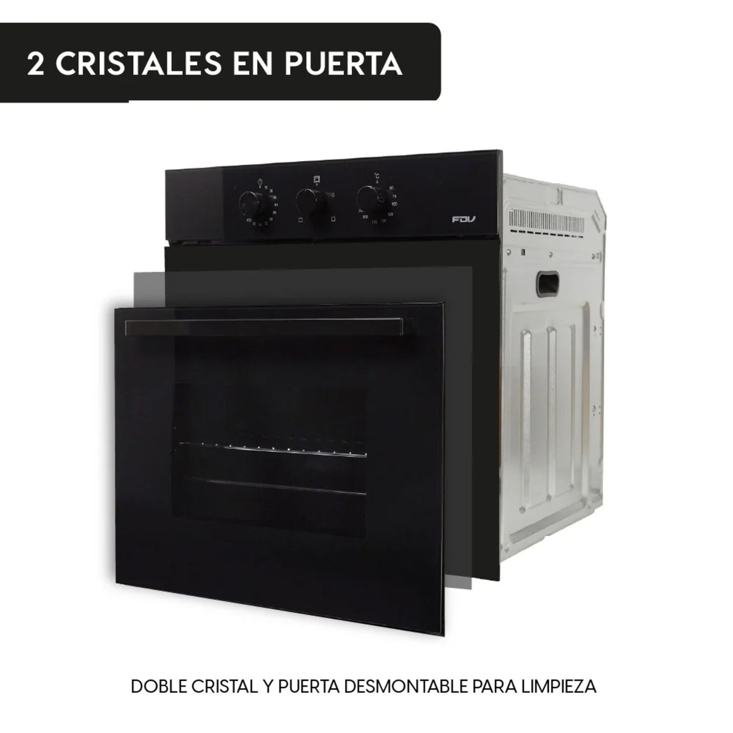 Horno Empotrado Design Black 60 Lts Fdv image number 4.0