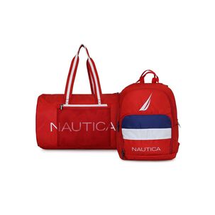 Bolso Aries + Mochila P&oacute;lux Roja Nautica