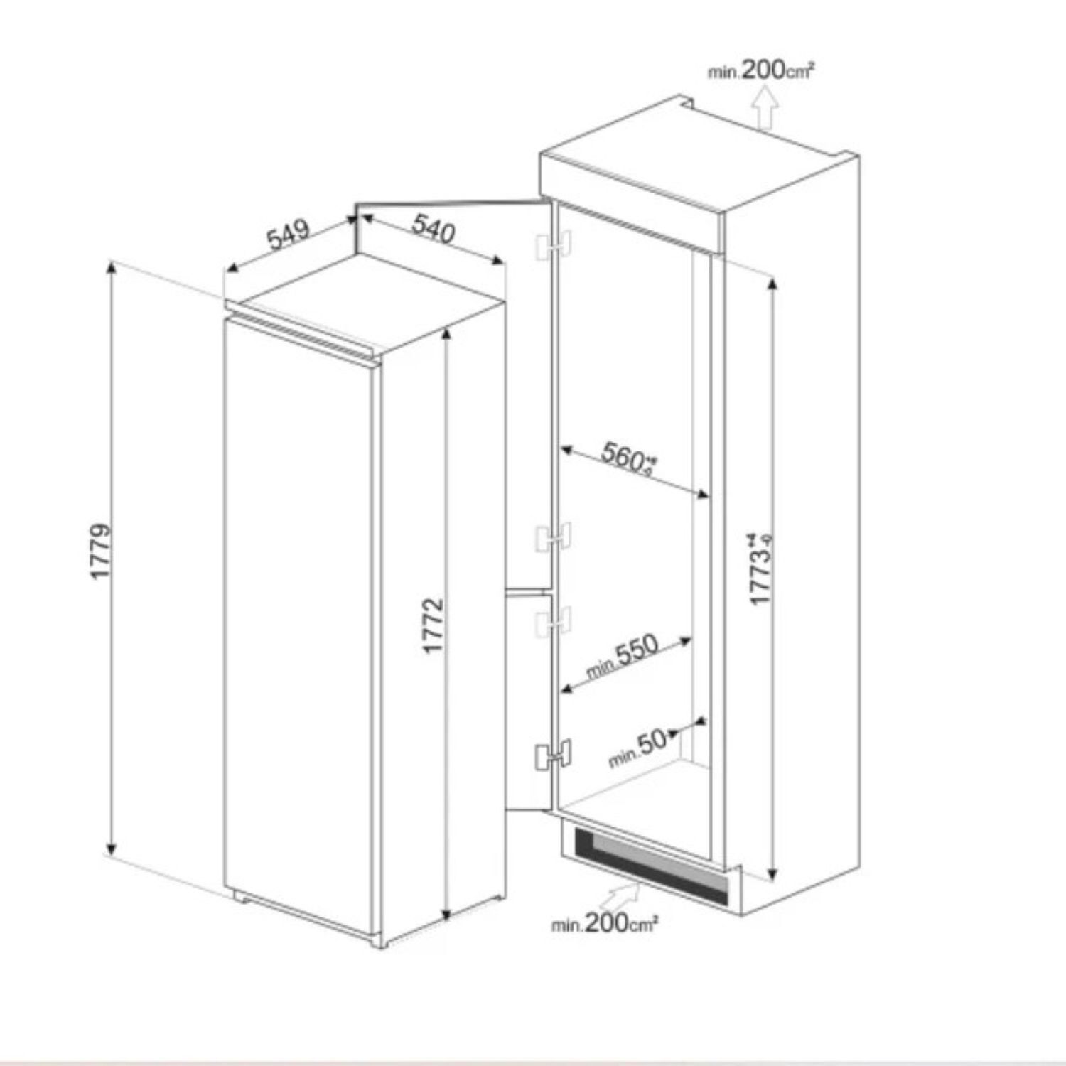Freezer Smeg Sbs It 311 Lts Smeg image number 5.0