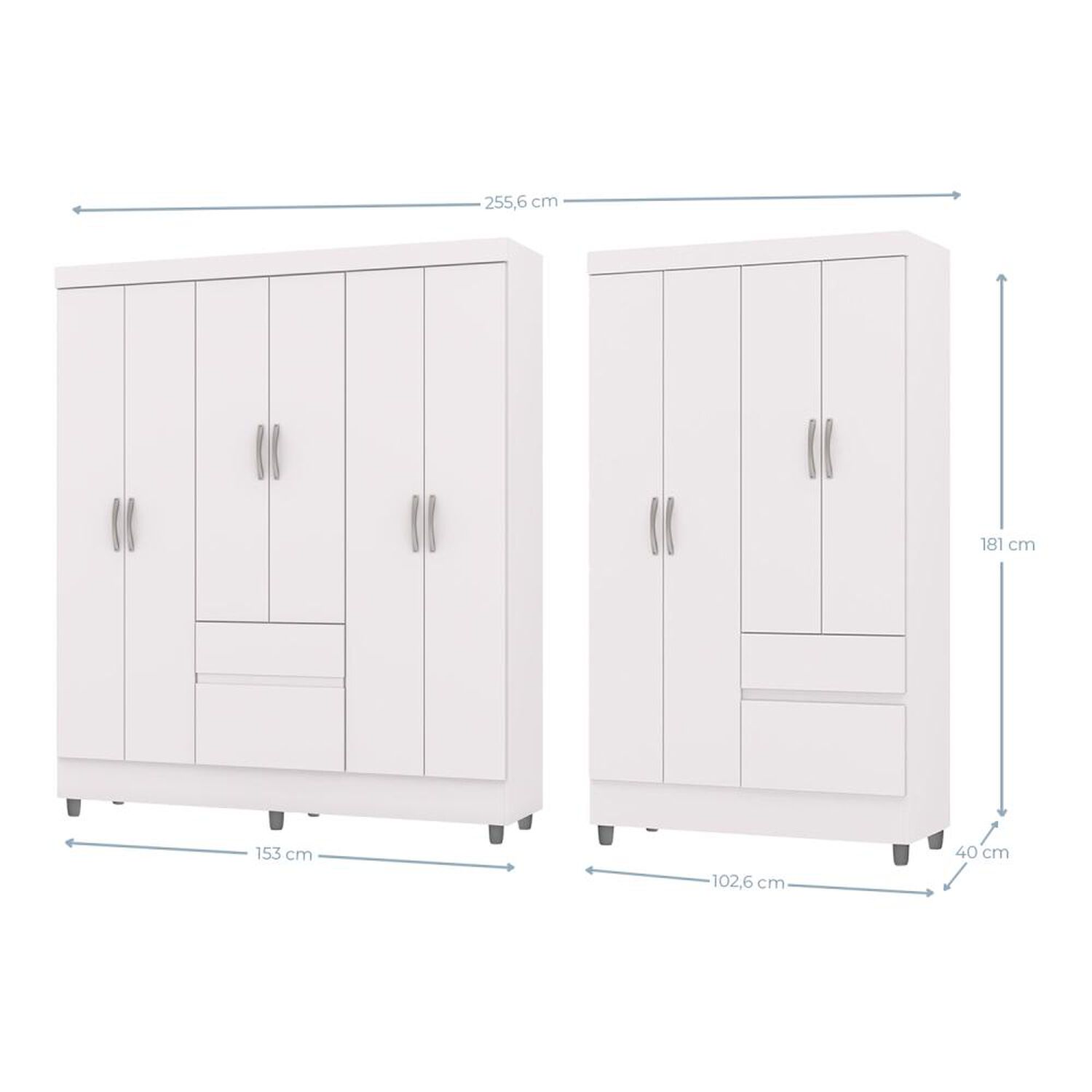Combo Closet Vekkahome Ideal 6 Puertas + 4 Puertas 271156+271184 image number 1.0